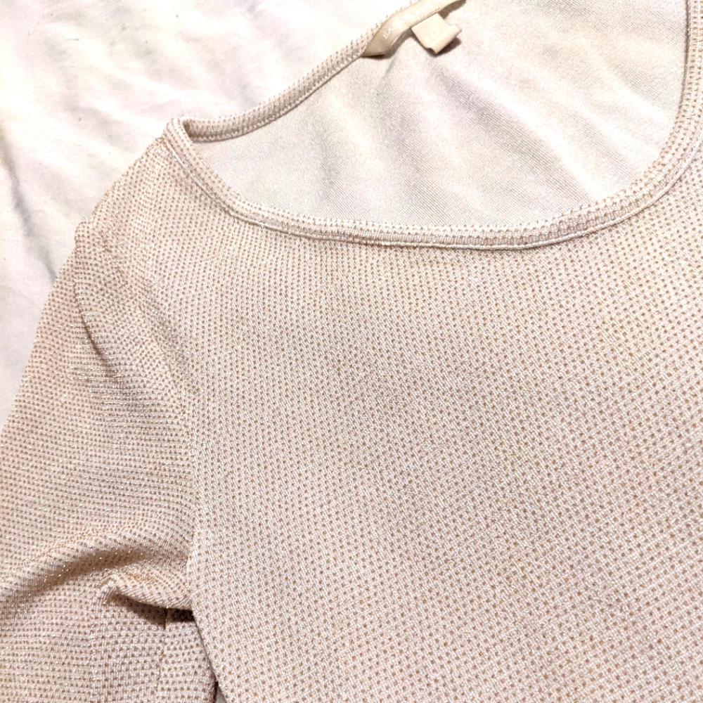 Banana republic shimmery gold blouse